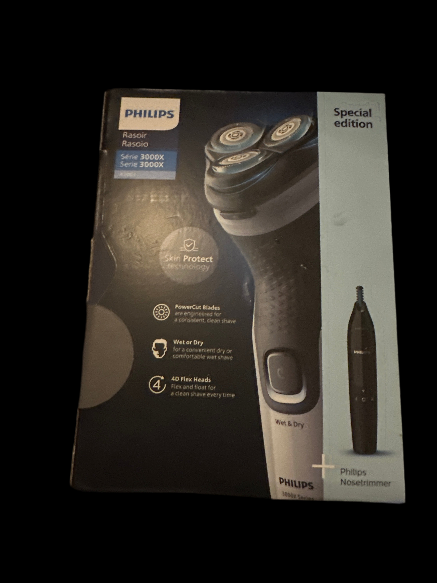 Philips 3000X Series Rechargeable Men's Electric Shaver - Light Blue (X3003/02)